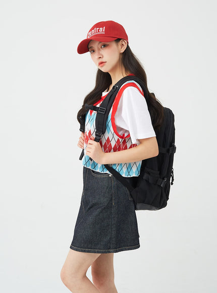 Vintage Color Denim Mini Skirt BG04
