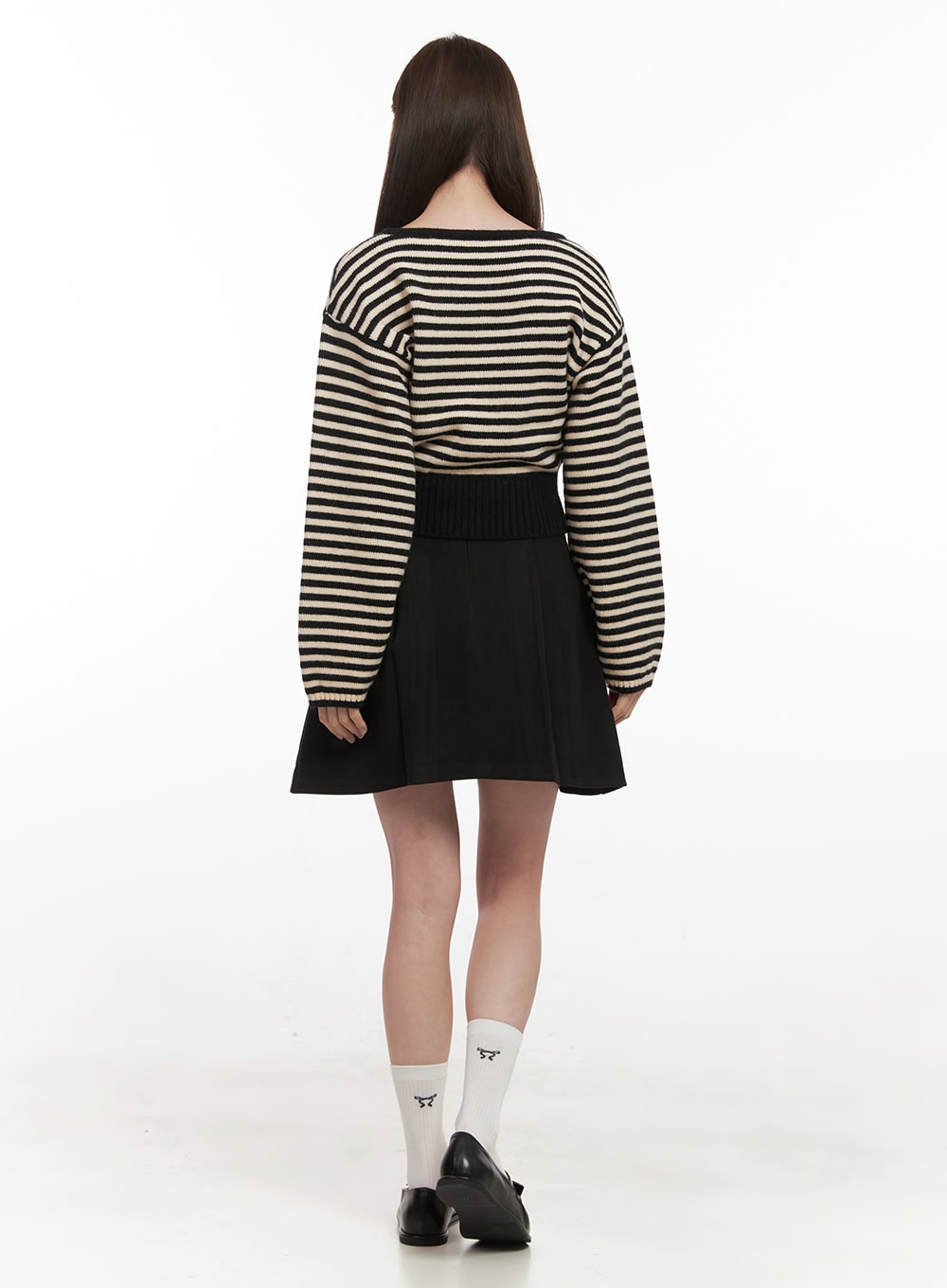 stripe-oversized-v-neck-sweater-if505