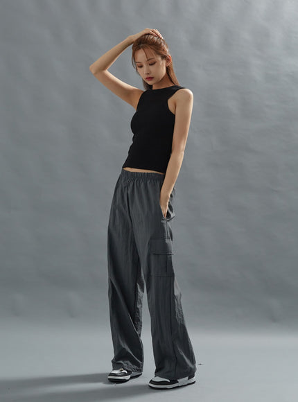 Loose Fit String Cargo Pants CG01