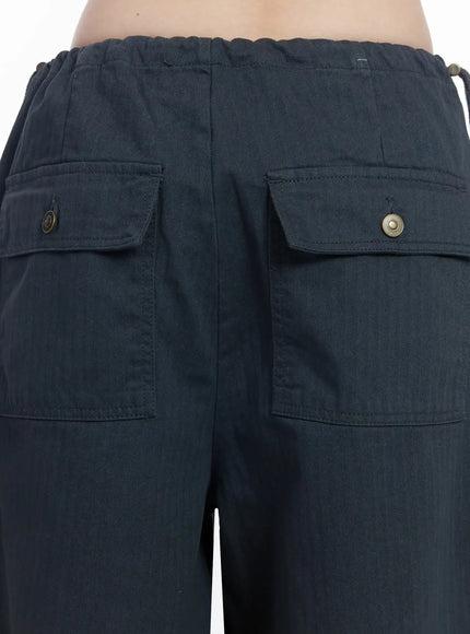 Wide Leg Cargo Pants IJ528