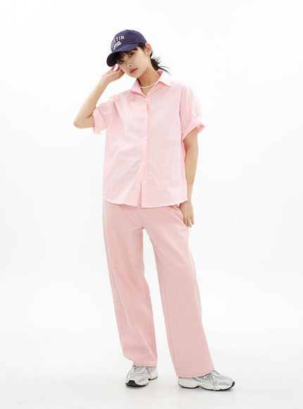 Wide Leg Cotton Pants CA05