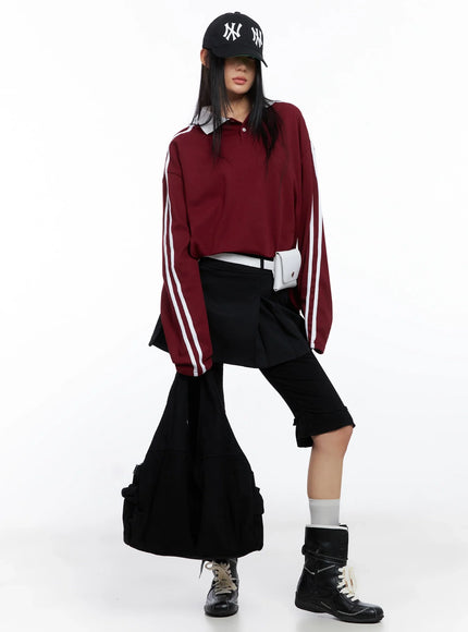 Frill Ribbed Crop Leggings IO516