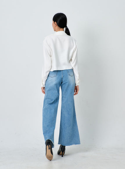 Cropped Button Shirt IJ331