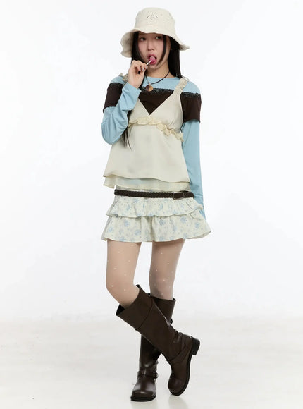 floral-layered-mini-skirt-im509