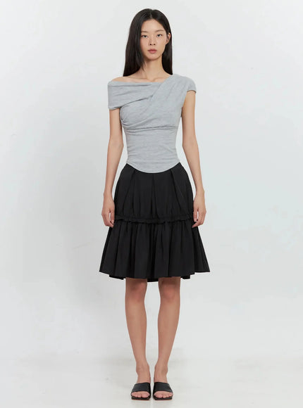 pleated-nylon-midi-skirt-is516