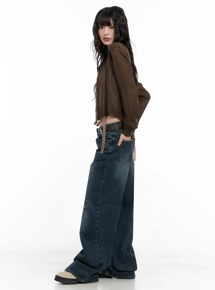 Brown Sheer Cardigan IL531