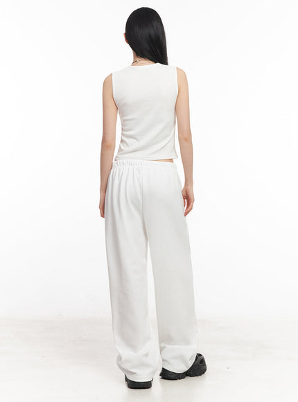 Patched Chic Sleeveless Top IY516