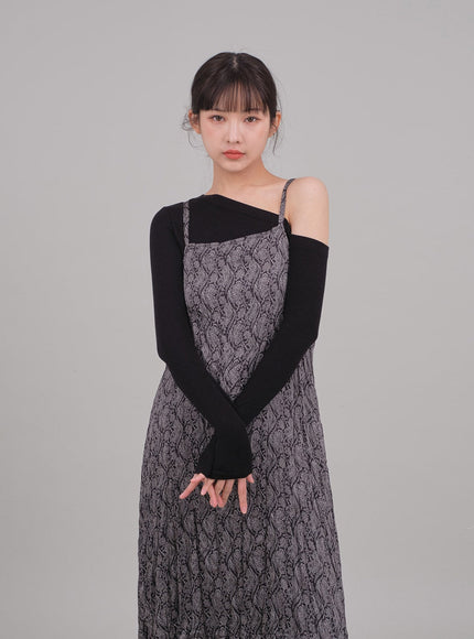 One Shoulder Crop Top C2701