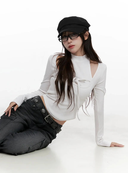 seowon-black-cargo-low-rise-bootcut-jeans-in514