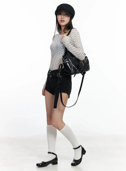 Double Strap Ballet Flats IM502