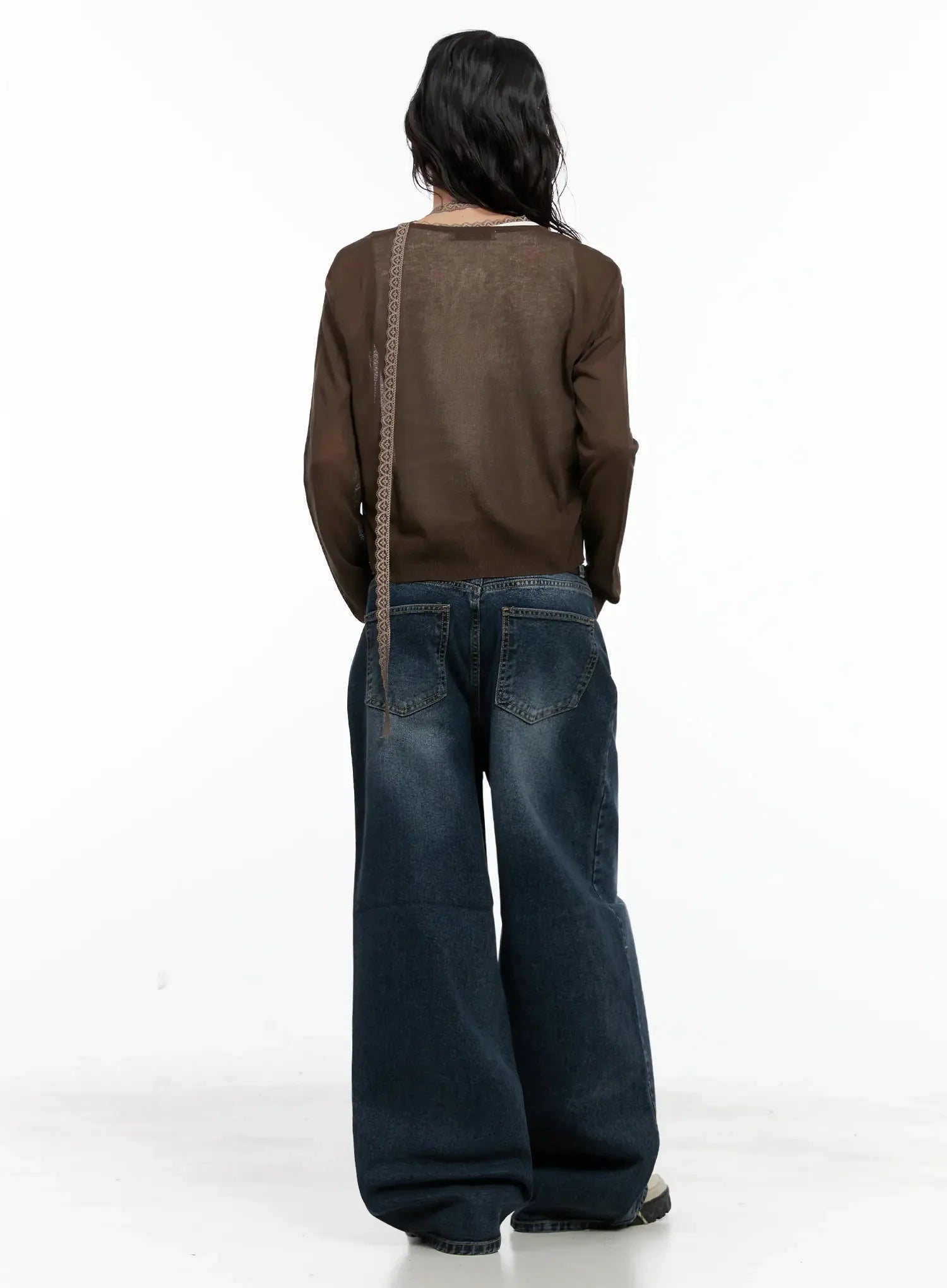 Brown Sheer Cardigan IL531