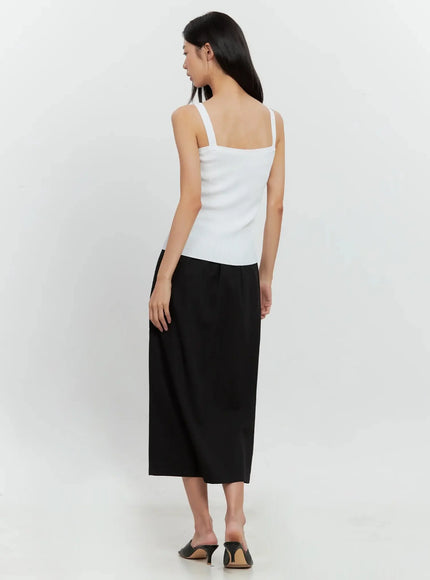 Side-Slit Midi Skirt IL528