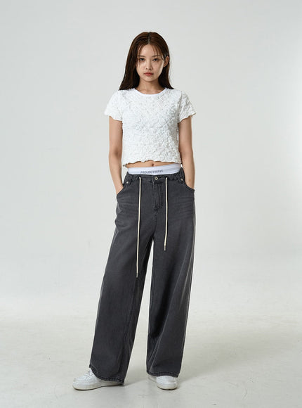 Low-Rise Wide Jeans CU7