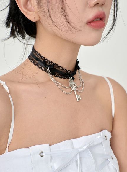 Key Chain Choker Necklace BD09