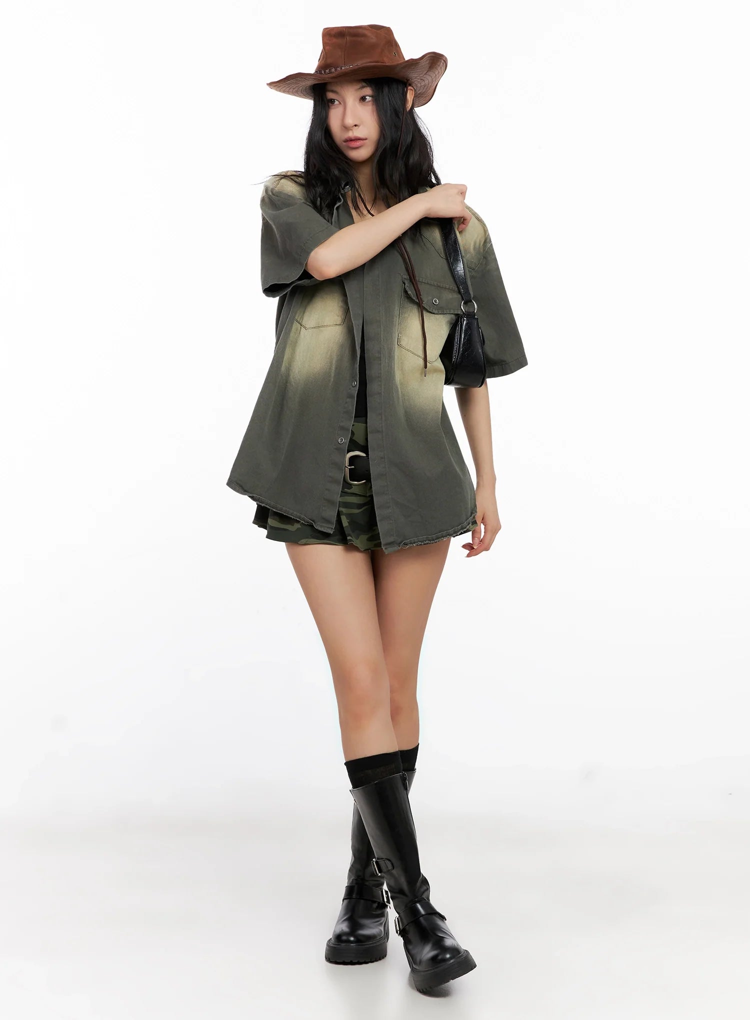 camo-ruffle-mini-skirt-ig508