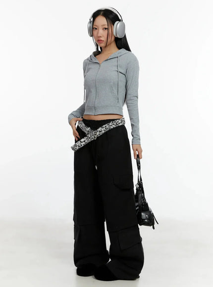 Baggy Drawstring Cargo Pants ID525