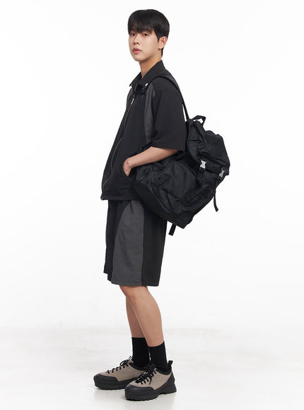 mens-zip-up-collared-half-sleeve-shirt-iy520