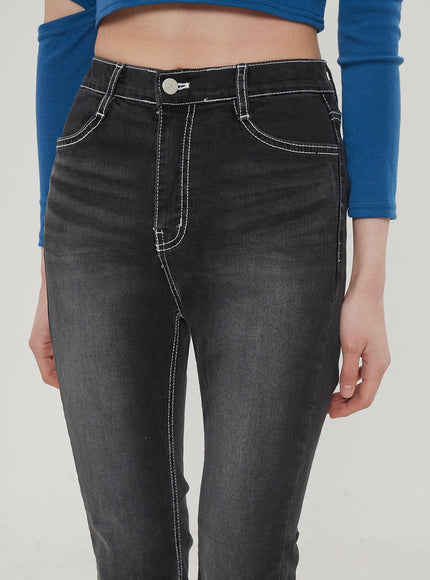 Black Bootcut Jeans BF309