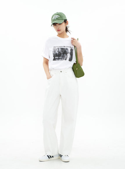 Wide Leg Cotton Pants CA05