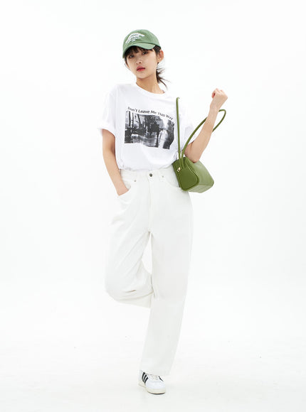 Wide Leg Cotton Pants CA05