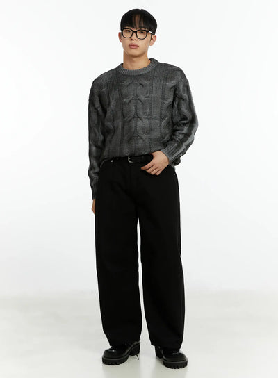 mens-vintage-washed-cable-knit-pullover-sweater-if511