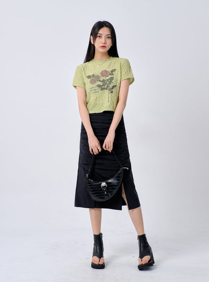 Faux Leather Shoulder Bag BA325