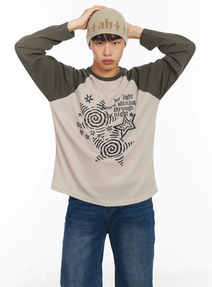mens-raglan-knit-long-sleeve-ia502 / Beige