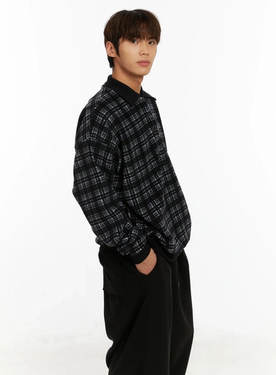 mens-plaid-shirt-id524 / Black