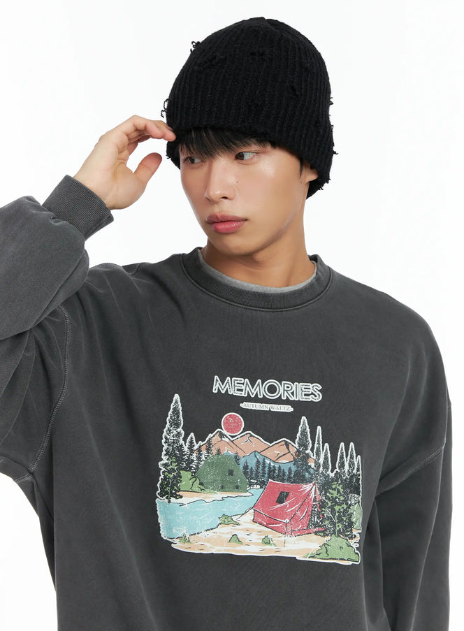 distressed-beanie-in518-1 / Black