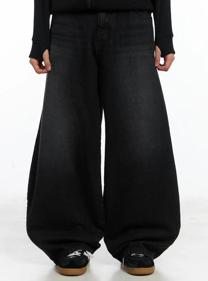 basic-wide-leg-black-jeans-id515 / Black