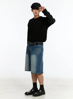 mens-ribbed-long-sleeve-tee-im503 / Black