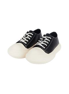 mens-leather-sneakers-ij527 / Black