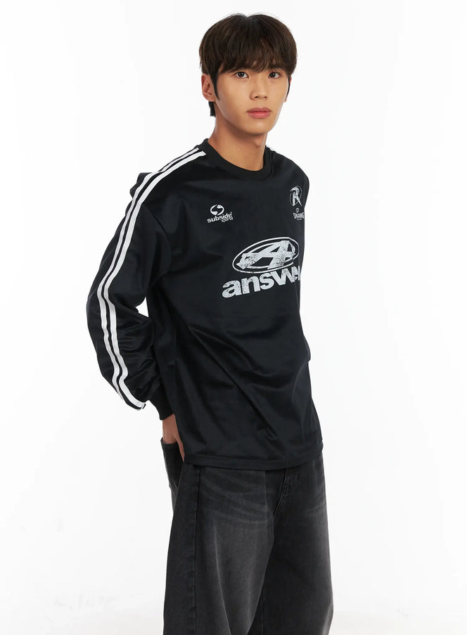 mens-track-long-sleeve-tee-id511 / Black