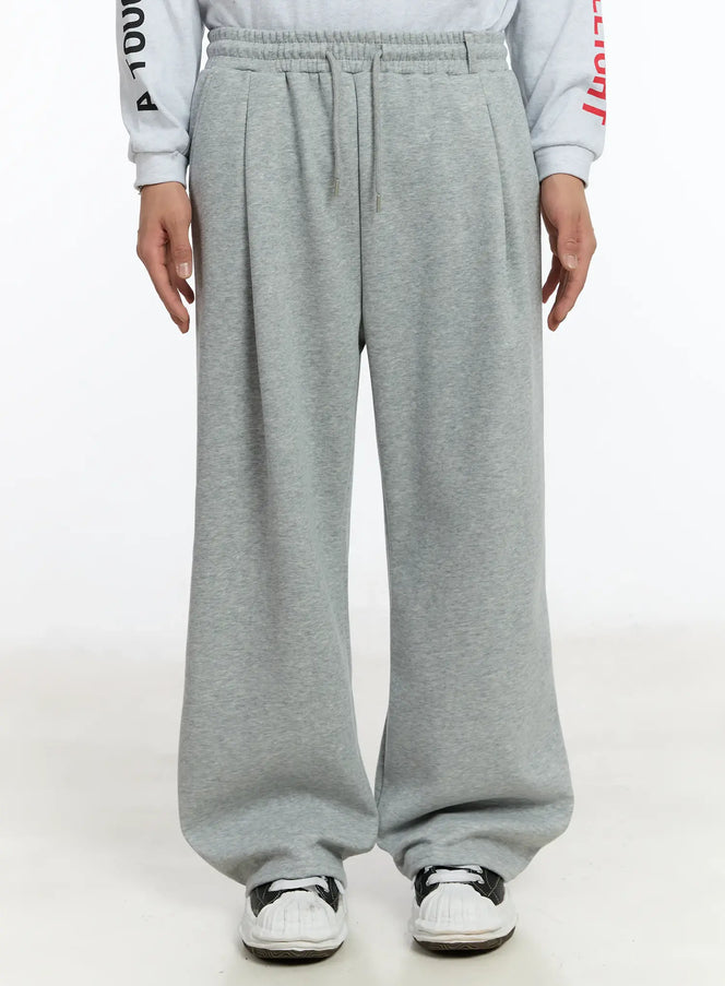 mens-wide-leg-sweatpants-im502 / Gray