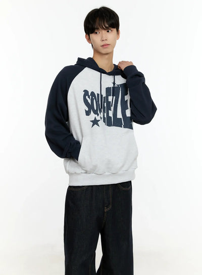 mens-casual-raglan-hoodie-in503 / Light gray