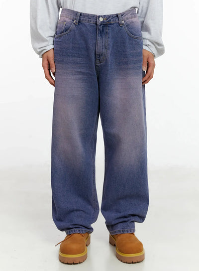 mens-purple-washed-wide-jeans-id523 / Light purple