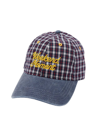 weekend-moment-embroidered-denim-plaid-baseball-cap-if511