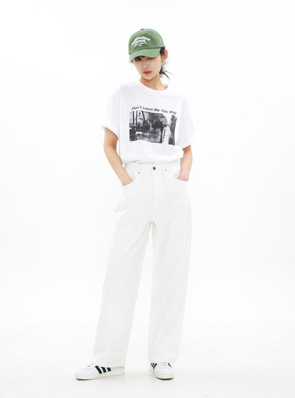 Wide Leg Cotton Pants CA05