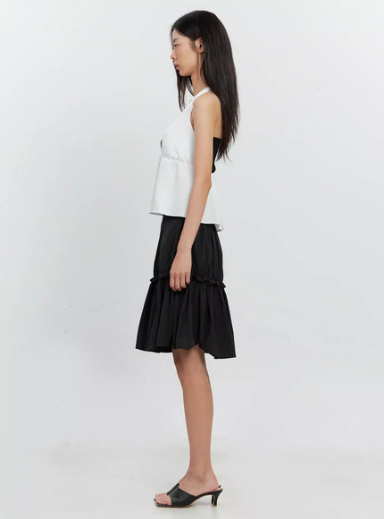 pleated-nylon-midi-skirt-is516