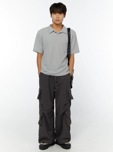mens-waffle-knit-polo-t-shirt-iy508