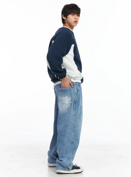 mens-detailed-light-washed-baggy-jeans-ij512