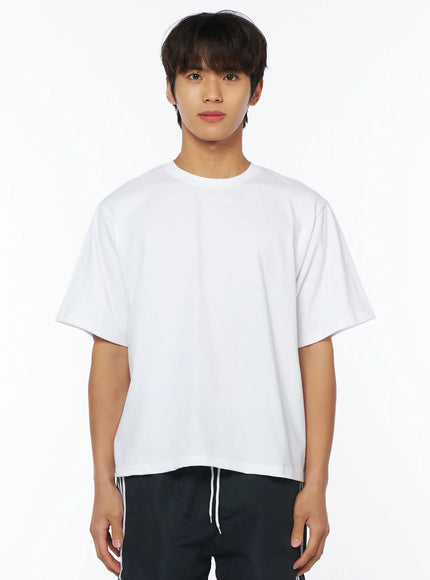 mens-basic-white-t-shirt-iu503 / White
