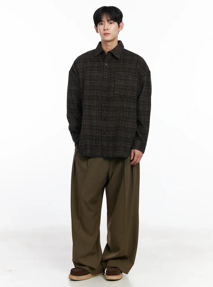 mens-ueban-wool-checkered-long-sleeve-jacket-ij521