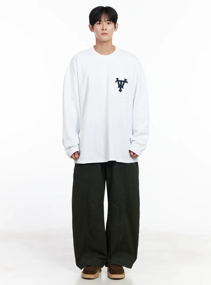 mens-casual-embroidered-pocket-long-sleeve-ij521