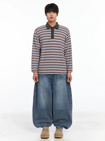 mens-striped-collar-fleece-sweater-ij512