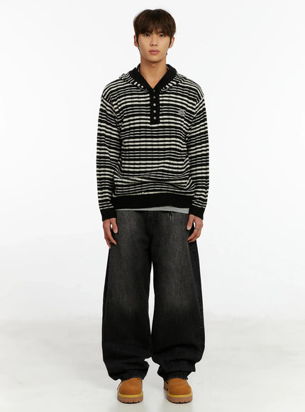 mens-striped-henley-knit-hoodie-id524