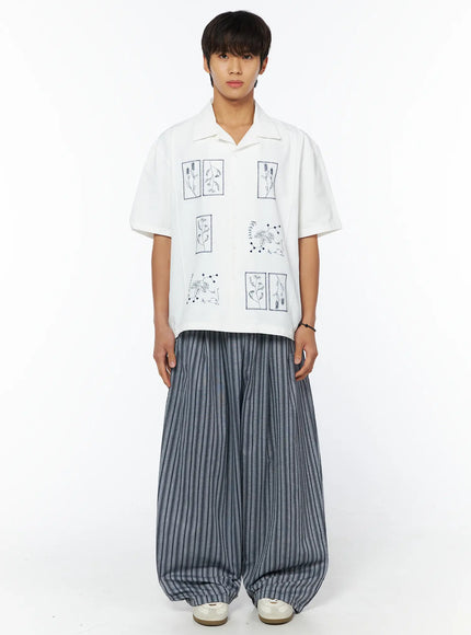 mens-embroidered-collar-short-sleeve-shirt-iu503