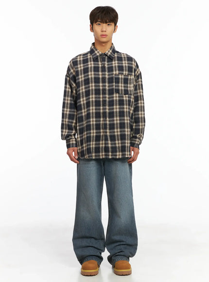Men's Plaid Shirt IJ514
