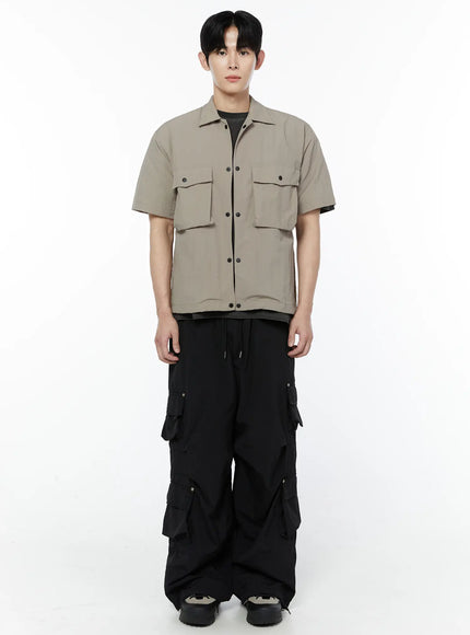 mens-casual-snap-button-short-sleeve-shirt-ia527
