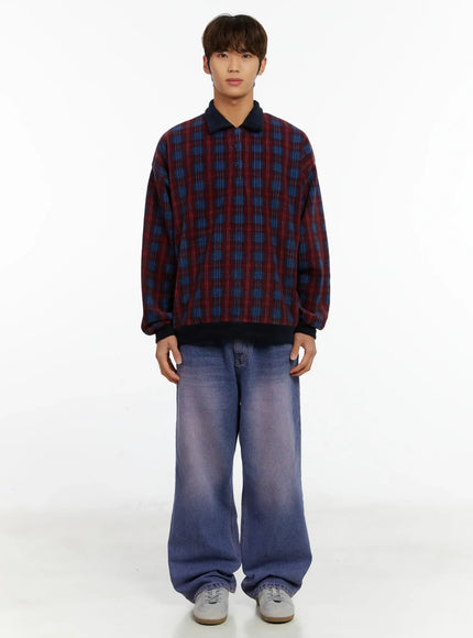 mens-checkered-collar-sweatshirt-id523